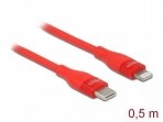 USB-C - Lightning kabelis 0.5m raudonas, MFi