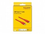 USB-C - Lightning kabelis 1m raudonas, MFi