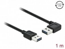 USB 2.0 kabelis  A - A, 1m, kampinis
