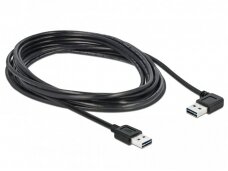 USB 2.0 kabelis  A - A, 3m, kampinis