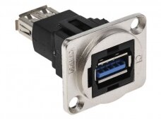 USB 3.0 A F - A F perėjimas, Keystone, XLR