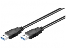 USB 3.0 kabelis 3.0m (A-A) juodas
