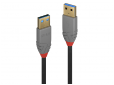USB 3.2 kabelis  A - A, 1m, Anthra Line