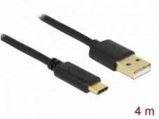 USB-C 2.0 - USB A kabelis 4m
