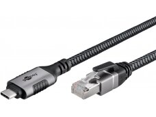 USB-C 3.1 į RJ45 Ethernet kabelis 1Gbit/s, 1.5m