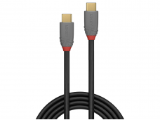 USB-C 3.2 kabelis 0.5m 20Gbps, 100W (5A), Anthra Line