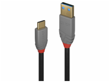 USB-C A 3.2 Gen 2 kabelis 1.5m 10Gbps, 100W, Anthra Line