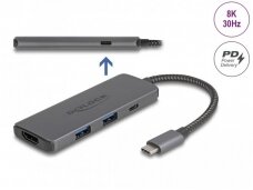 USB-C Docking Station, Thunderbolt 4, 1G, HDMI 8K, 100W