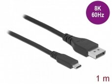 USB-C į DisplayPort kabelis 1m 8K 60Hz DP1.4