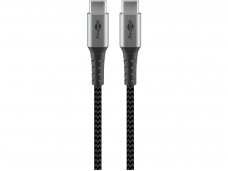 USB-C kabelis 1m, tekstilė