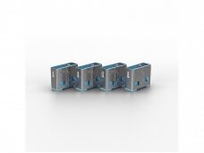 USB lizdo blokatoriai, 10vnt., mėlyni