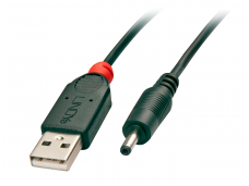 USB maitinimo kabelis USB A(M) - 3.5/1.35mm DC 5V 1.5m