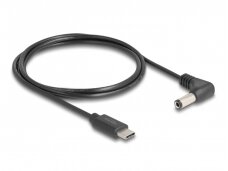 USB maitinimo kabelis USB-C(M) - 5.5/2.5mm DC 5V 1.5m, kamp