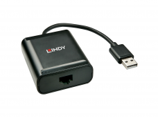 USB2.0 ilgiklis 60m su stiprinimu ir 4portų  šakotuvu, Lindy