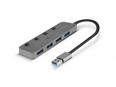 USB 3.0 4p šakotuvas su išjungimu 3