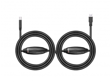 USB 3.0 A-B kabelis 10m su stiprinimu 1