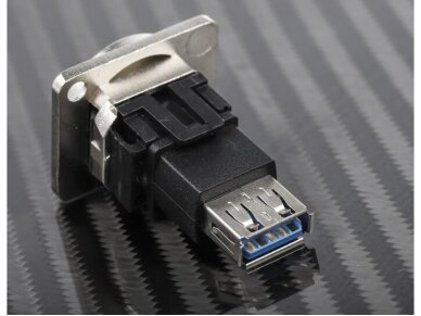 USB 3.0 A F - A F perėjimas, Keystone, XLR 3