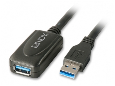 USB 3.0 ilgiklis 5m su stiprinimu, Lindy 2