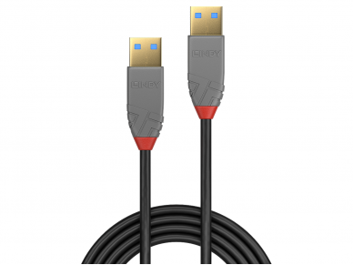 USB 3.2 kabelis  A - A, 3m, Anthra Line 1