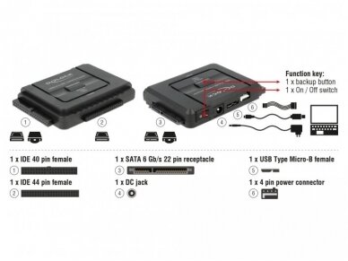 USB 3.0 keitiklis IDE/SATA diskams 2