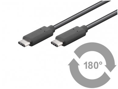 USB-C 3.1 kabelis 0.5m 5 Gbit/s