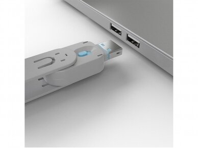 USB A lizdo blokatorius, mėlynas 3