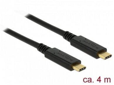 USB-C 2.0 kabelis 4m 480Mbps 5A