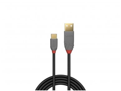 USB-C 2.0 - USB A kabelis 0.5m, Anthra Line 1
