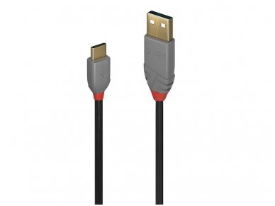 USB-C 2.0 - USB A kabelis 0.5m, Anthra Line