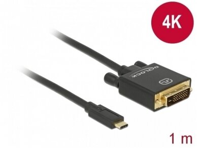 USB-C į DVI-D kabelis 1m 4K 30Hz