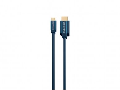 USB-C 3.1 į HDMI kabelis 1m 4K 60Hz, Clicktronic 2