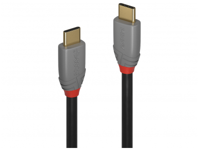 USB-C 3.2 kabelis 1.5m 20Gbps, 100W (5A), Anthra Line