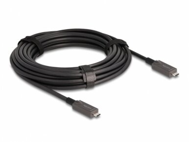 USB-C 3.2 Gen 2 duomenų ir video 10m kabelis, 10G, 4K, 60W 1