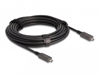 USB-C 3.2 Gen 2 duomenų ir video 8m kabelis, 10G, 4K, 60W 1