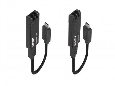 USB-C 3.2 kabelis iki 100m per OM3 LC opt kabelį 2