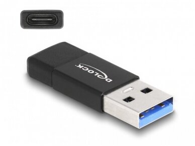 USB-C F - USB3.2 A M perėjimas 10Gbps 0.9A