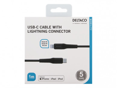 USB-C - Lightning kabelis 1m 1