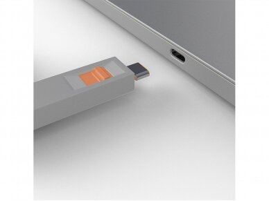 USB-C lizdo blokatorius, raktas ir 4 blokatoriai, oranžinis 2