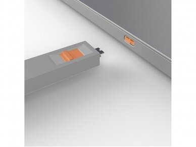 USB-C lizdo blokatorius, raktas ir 4 blokatoriai, oranžinis 3