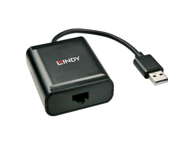 USB2.0 ilgiklis 60m su stiprinimu ir 4portų  šakotuvu, Lindy 1