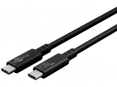 USB4 C kabelis 20Gbps 240W 2m, 4K Gen 2x2